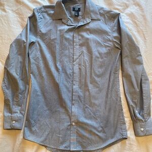 H&M Men's Classic Gray Dress Shirt